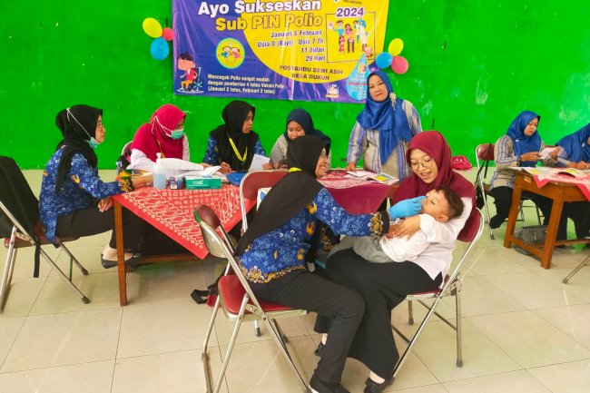 Pelaksanaan Sub PIN POLIO di Kecamatan Delanggu