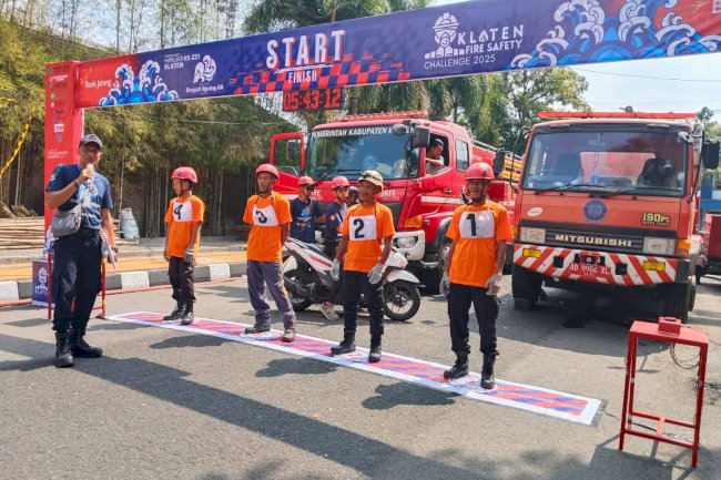 Relawan Seroja Kecamatan Delanggu Ikuti Klaten Fire Safety Challenge 2025