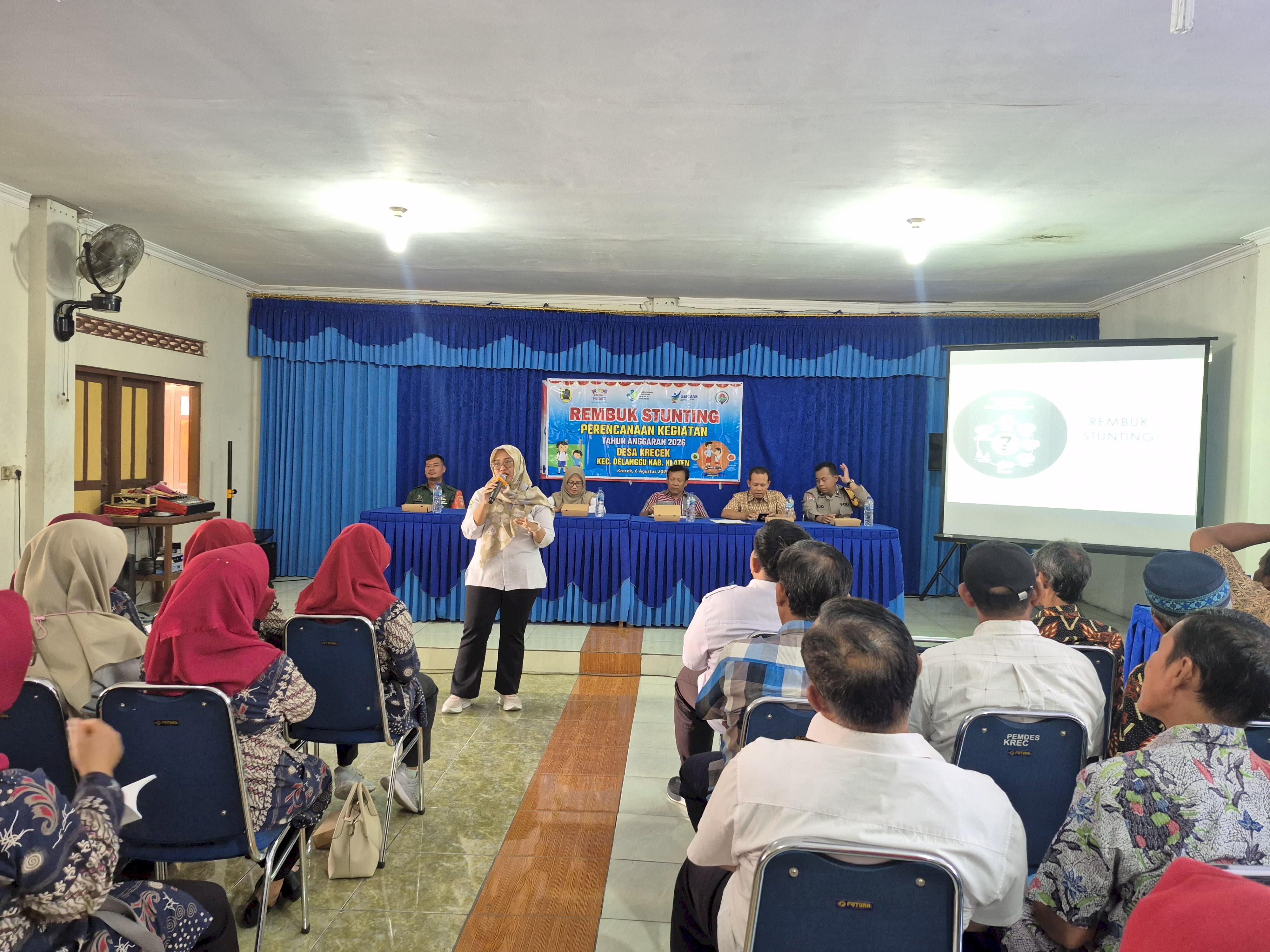 Rembug Stunting Desa sebagai Wujud Komitmen Bersama Penurunan Stunting di Wilayah Kecamatan Delanggu