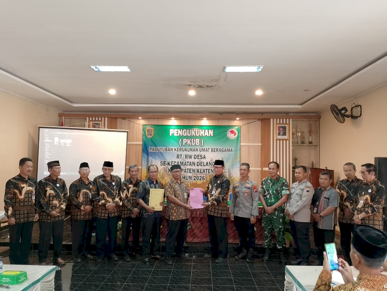 Pengukuhan PKUB Kecamatan Delanggu Perkuat Sinergi dalam Menjaga Kerukunan Umat Beragama
